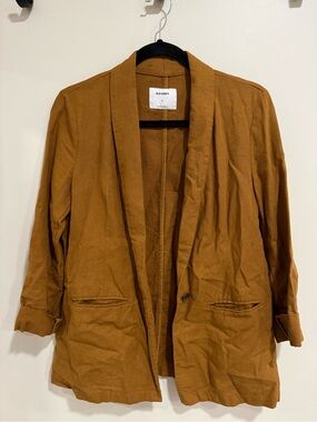 Old Navy Open-Front Blazer in Camel Tan
